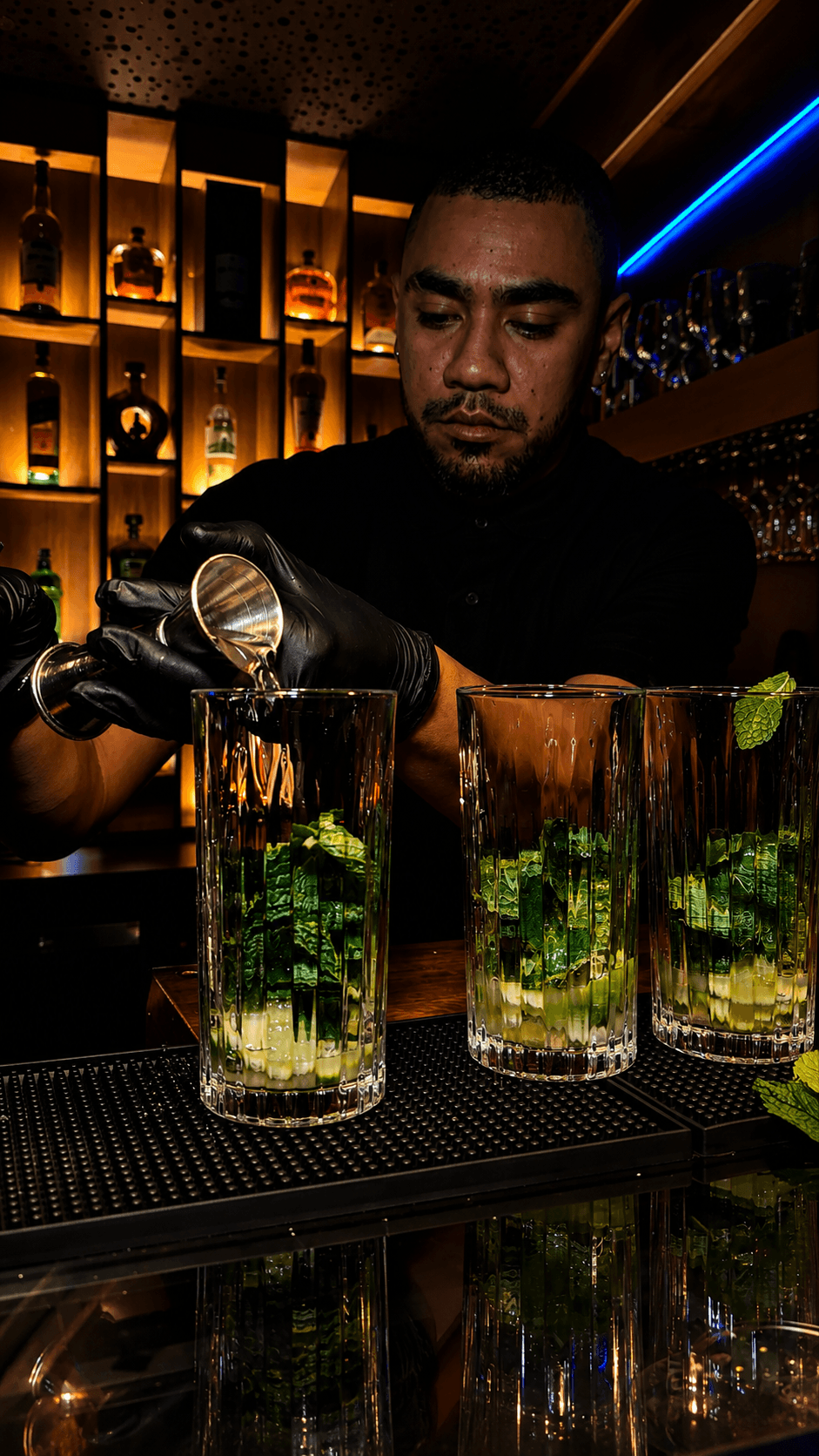 Preparación de mojitos